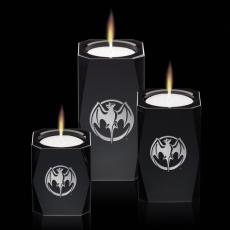 Employee Gifts - Abbey Candleholder - Black