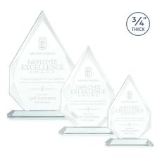 Employee Gifts - Hawthorne Jade Peaks Glass Award