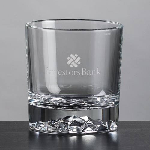 Corporate Gifts - Barware - On the Rocks Glasses - Cassidy OTR - Deep Etch