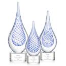 Kentwood Clear on Marvel Base Tear Drop Glass Award