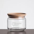Finch Jar with Wooden Lid - Deep Etch