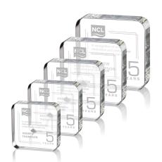 Employee Gifts - Flamborough Square / Cube Crystal Award