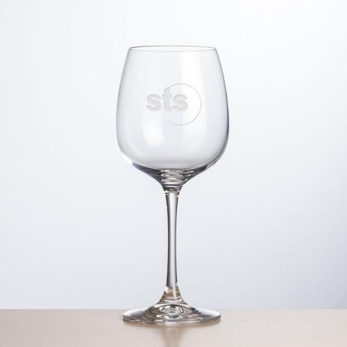 Corporate Gifts - Barware - Wine Glasses - Danforth Wine - Deep Etch 