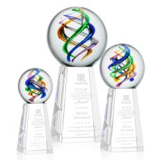 Employee Gifts - Galileo Globe on Novita Base Glass Award