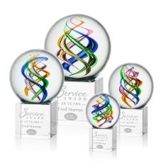 Employee Gifts - Galileo Globe on Granby Base Glass Award