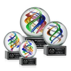 Galileo Clear on Hancock Base Globe Glass Award - Glass Awards