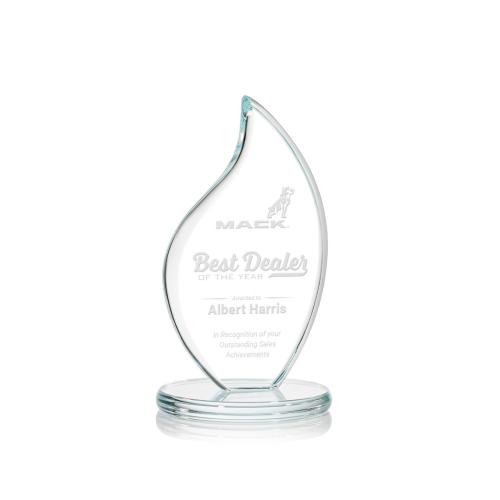 Awards and Trophies - Odessy Clear Flame Crystal Award