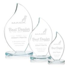 Odessy Clear Flame Crystal Award - Crystal Awards