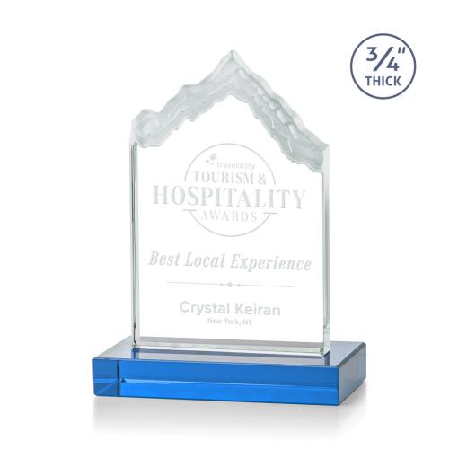 Awards and Trophies - McKinley Sky Blue Peaks Crystal Award