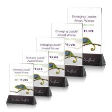 Sierra Full Color Rectangle Crystal Award - Full Color Imprint