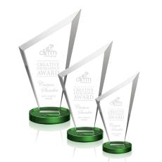 Employee Gifts - Condor Green Peaks Crystal Award