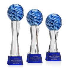 Employee Gifts - Naples Globe on Grafton Base Glass Award
