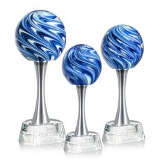 Naples Globe on Willshire Base Glass Award - Glass Awards