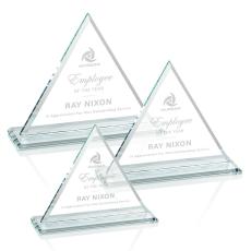Employee Gifts - Dresden Clear Pyramid Crystal Award