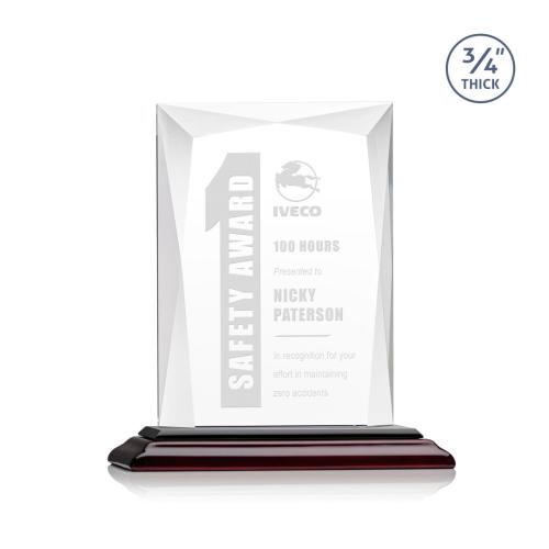 Awards and Trophies - Messina Albion Rectangle Crystal Award