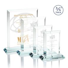 Harrington Clear Rectangle Crystal Award - Awards and Trophies