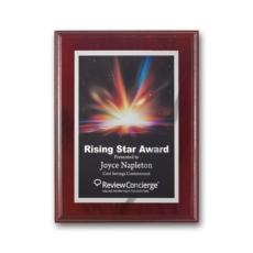 Employee Gifts - SpectraPrint Plaque - Mahogany Silver