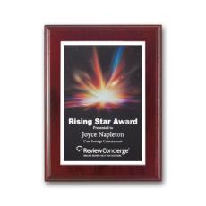Employee Gifts - SpectraPrint Plaque - Mahogany White
