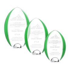 Lincoln Green Tear Drop Crystal Award - Crystal Awards