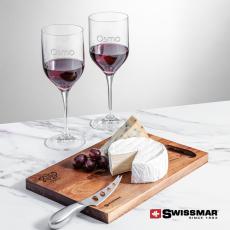 Employee Gifts - Swissmar Acacia Board &  2 Belmont Wine