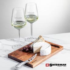 Employee Gifts - Swissmar Acacia Board &  2 Elderwood Wine