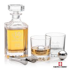 Employee Gifts - Cassidy 3pc Decanter Set & S/S Ice Balls