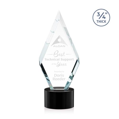 Awards and Trophies - Richmond Black on Marvel Base Diamond Crystal Award