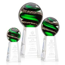 Employee Gifts - Zodiac Globe on Novita Base Glass Award