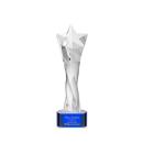 Arlington Blue on Paragon Base Star Crystal Award