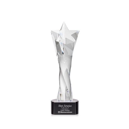Awards and Trophies - Arlington Black on Paragon Base Star Crystal Award