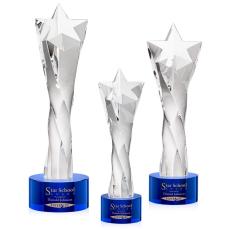Employee Gifts - Arlington Blue on Marvel Base Star Crystal Award