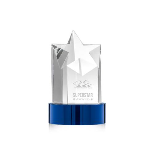 Awards and Trophies - Berkeley Star on Stanrich Base - Blue