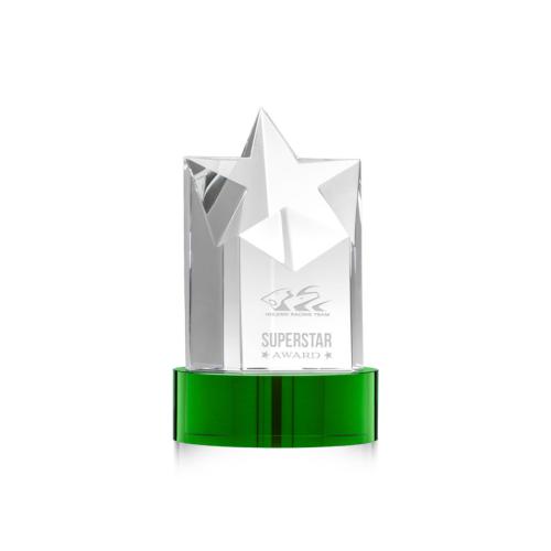 Awards and Trophies - Berkeley Star on Stanrich Base - Green
