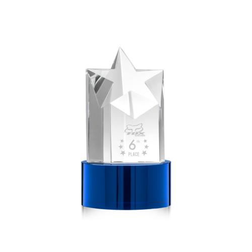 Awards and Trophies - Berkeley Star on Marvel Base - Blue