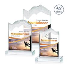Kilimanjaro Full Color Starfire Peaks Crystal Award - Full Color Imprint
