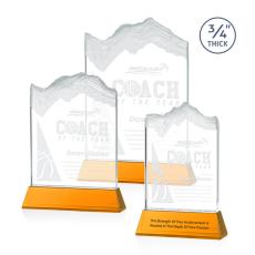 Kilimanjaro Amber on Newhaven Peaks Crystal Award - Crystal Awards