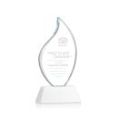 Odessy White on Newhaven Flame Crystal Award