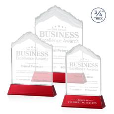 Employee Gifts - Everest Red on Newhaven Peaks Crystal Award
