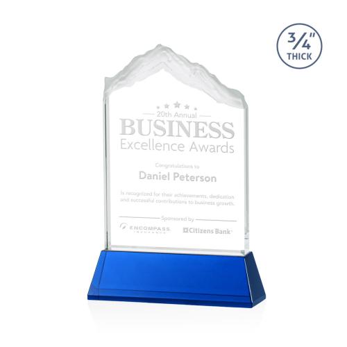Awards and Trophies - Everest Blue on Newhaven Peaks Crystal Award