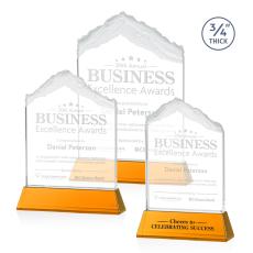 Employee Gifts - Everest Amber on Newhaven Peaks Crystal Award