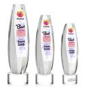 Hoover Full Color Clear on Marvel Base Towers Crystal Award