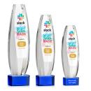 Hoover Full Color Blue on Paragon Base Towers Crystal Award