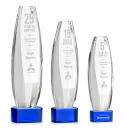 Hoover Blue on Paragon Base Towers Crystal Award
