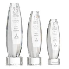 Hoover Clear on Paragon Base Towers Crystal Award - Awards and Trophies