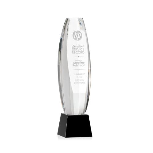 Awards and Trophies - Hoover Black on Robson Base Towers Crystal Award