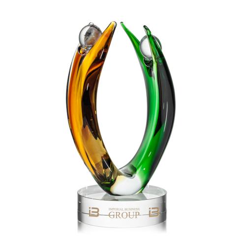 Awards and Trophies - Crystal Awards - Glass Awards - Art Glass Awards - Juliet Glass Award