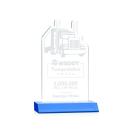 Longhaul Sky Blue Unique Crystal Award