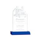 Longhaul Blue Unique Crystal Award
