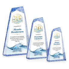 Veradero Full Color Blue Peaks Acrylic Award - Full Color Imprint