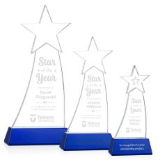 Employee Gifts - Manolita Blue Star Crystal Award